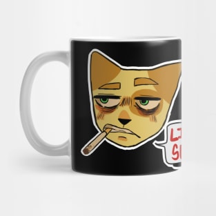 Smoking cat Mug